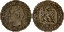 France 5 Centimes Napol&eacute;on III - Nude Head - 1856 W Lille