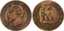 France 5 Centimes Napol&eacute;on III - T&ecirc;te laur&eacute;e - 1861A Paris