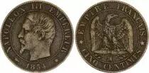 France 5 Centimes Napol&eacute;on III - T&ecirc;te Nue -1854 MA Marseille