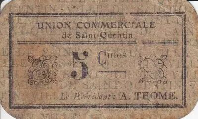 France 5 Centimes Saint-Quentin Fleurette 3