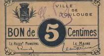 France 5 Centimes Toulouse Emission Municipale