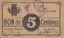 France 5 Centimes Toulouse Emission Municipale