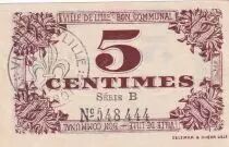 France 5 Cents - City of Lille - Bon communal - 31-10-1917