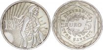 France 5 Euros - Semeuse - 2008 - Silver