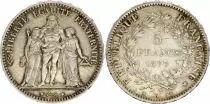 France 5 Francs  - Hercule - IIIeme R&eacute;publique - 1877 A Paris