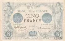 France 5 Francs - Black - 25-07-1873 - Serial F.2929