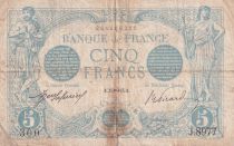 France 5 Francs - Bleu - 24-10-1915 - Série N.8977- F.02.33