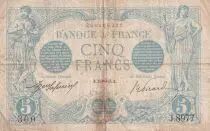 France 5 Francs - Bleu - 24-10-1915 - Série N.8977- F.02.33