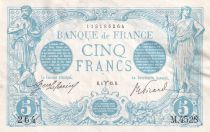 France 5 Francs - Blue - 04-03-1915 - Serial M.4528 - P.70