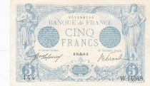 France 5 Francs - Blue - 23-09-1916 - Serial W.14048 - P.70