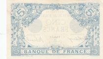 France 5 Francs - Blue - 23-09-1916 - Serial W.14048 - P.70