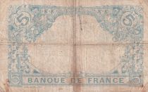 France 5 Francs - Blue - 24-10-1915 - Serial N.8977- P.70