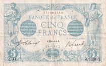 France 5 Francs - Blue - 24-11-1916 - Serial S.15096 - P.70