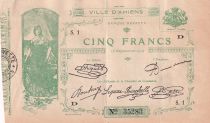 France 5 Francs - Chambre de Commerce d\'Amiens - P.7-4