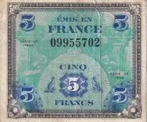 France 5 Francs - Drapeau - 1944 - Sans Série -  VF.17.01