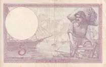 France 5 Francs - Helmeted woman - 20-10-1932 - Serial V.50433 - P.72