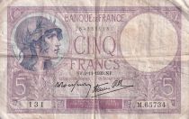 France 5 Francs - Helmeted woman - Differents years - serial varieties - F - P.72