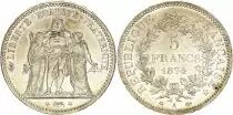 France 5 Francs - Hercule - IIIeme R&eacute;publique - 1874 A Paris