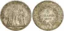 France 5 Francs - Hercule - IIIeme R&eacute;publique - 1877 A Paris