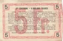 France 5 Francs - Laon - Regional Coupon - 16-06-1916 - Serial 3
