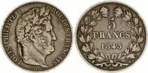 France 5 Francs - Louis-Philippe 1er - 1845 W Lille