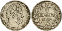 France 5 Francs - Louis-Philippe 1er - 1846 W Lille