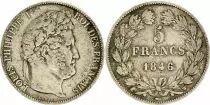 France 5 Francs - Louis-Philippe 1er - 1846 W Lille