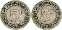 France 5 Francs - Monnaie de Nécessités - Société de consommation de l\'Est Troyes - ND