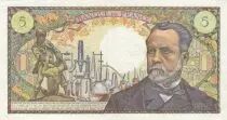 France 5 Francs - Pasteur - 08-01-1970 - Serial L.124