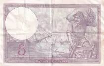 France 5 Francs - Purple - 02-11-1939  - Serial L.65749 - P.79