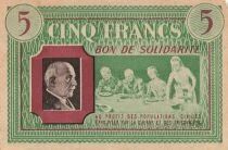 France 5 Francs - Solidarity Voucher - P&eacute;tain - ND (1940-1944)