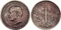 France 5 Francs - Type Pétain - France 1941