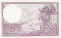 France 5 Francs - Violet - 03-08-1931 - Serial B.57111 - P.79
