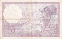 France 5 Francs - Violet - 17-08-1939 - Série T.61281 - TTB+ - F.04.06