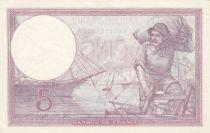 France 5 Francs - Violet - 22-06-1933 - Série Q.56272