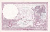 France 5 Francs - Violet - 24-08-1939 - Série D.61450 - SUP - F.04.07
