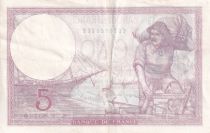 France 5 Francs - Violet - 28-09-1939 - Série K.63149 SUP - F.04.10