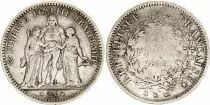 France 5 Francs, Hercule - IIe R&eacute;publique -1849 BB Strasbourg