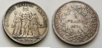 France 5 Francs  Hercules - 1871 K Bordeaux -Silver