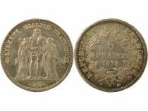 France 5 Francs Argent, Hercule, IIIe R&eacute;publique - 1878 K Bordeaux