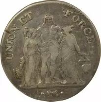 France 5 Francs Argent, Union & Force - An 8 L Bayonne