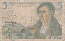 France 5 Francs Berger - 02-06-1943 - Série P.15