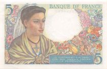 France 5 Francs Berger - 05-04-1945 Série V.127 - SPL