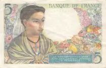 France 5 Francs Berger - 05-08-1943 Série B.59 - TTB