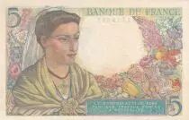 France 5 Francs Berger - 23.12.1943 - Serial C.126