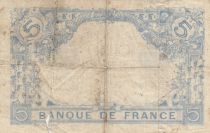France 5 Francs Blue - 20-01-1912 Serial F.51 -  VG