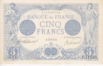 France 5 Francs Blue - March 1916