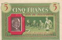 France 5 Francs Bon de Solidarité - 1941-1942 - n°2.557.884