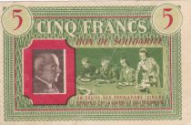 France 5 Francs Bon de Solidarité - 1941-1942 - TTB  - 3.739.319