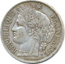 France 5 Francs Cérès - 3ème Rép. - 1870-1871 - millésimes et types variés